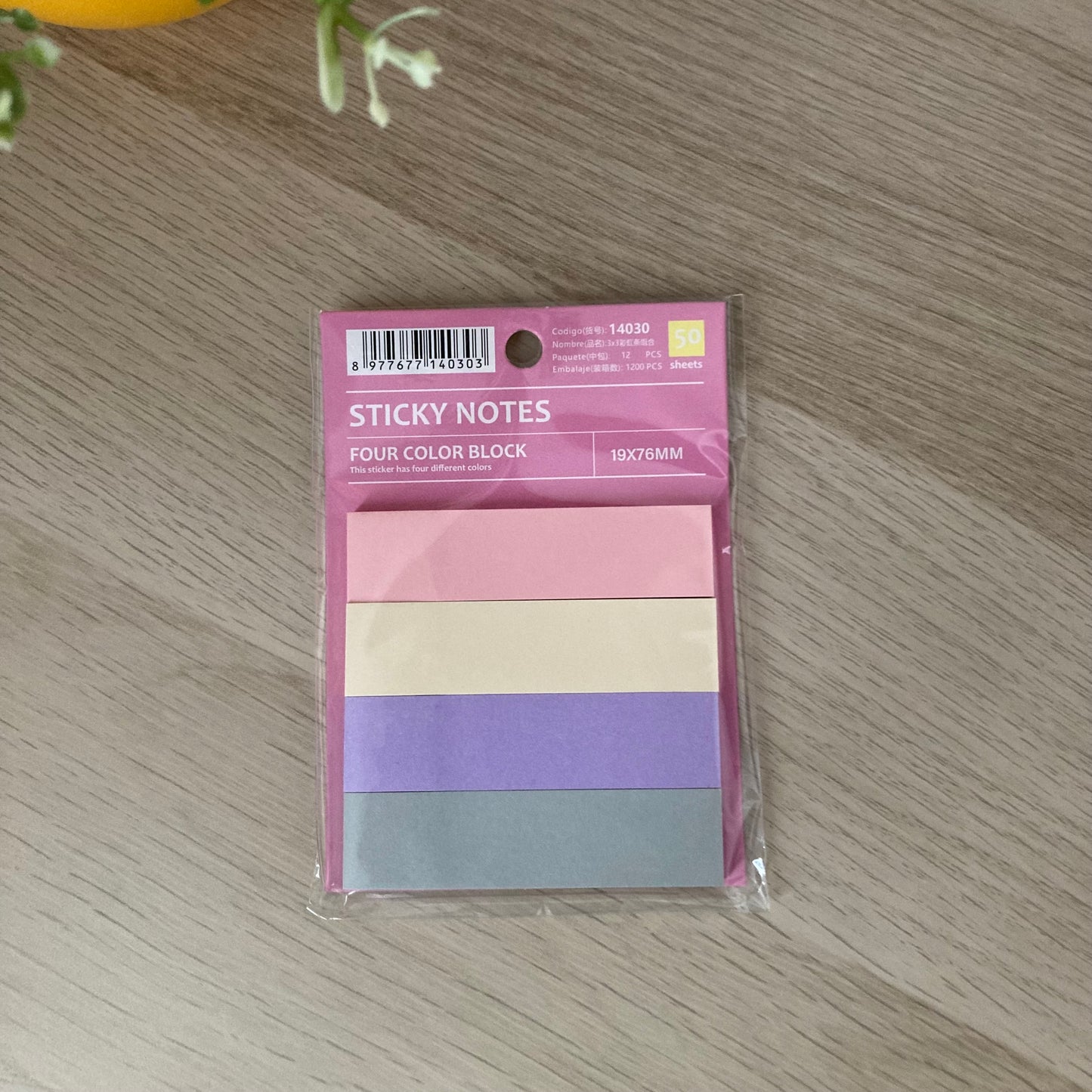 Set notas adhesivas papel