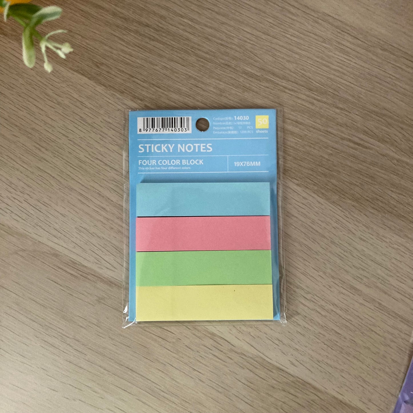 Set notas adhesivas papel