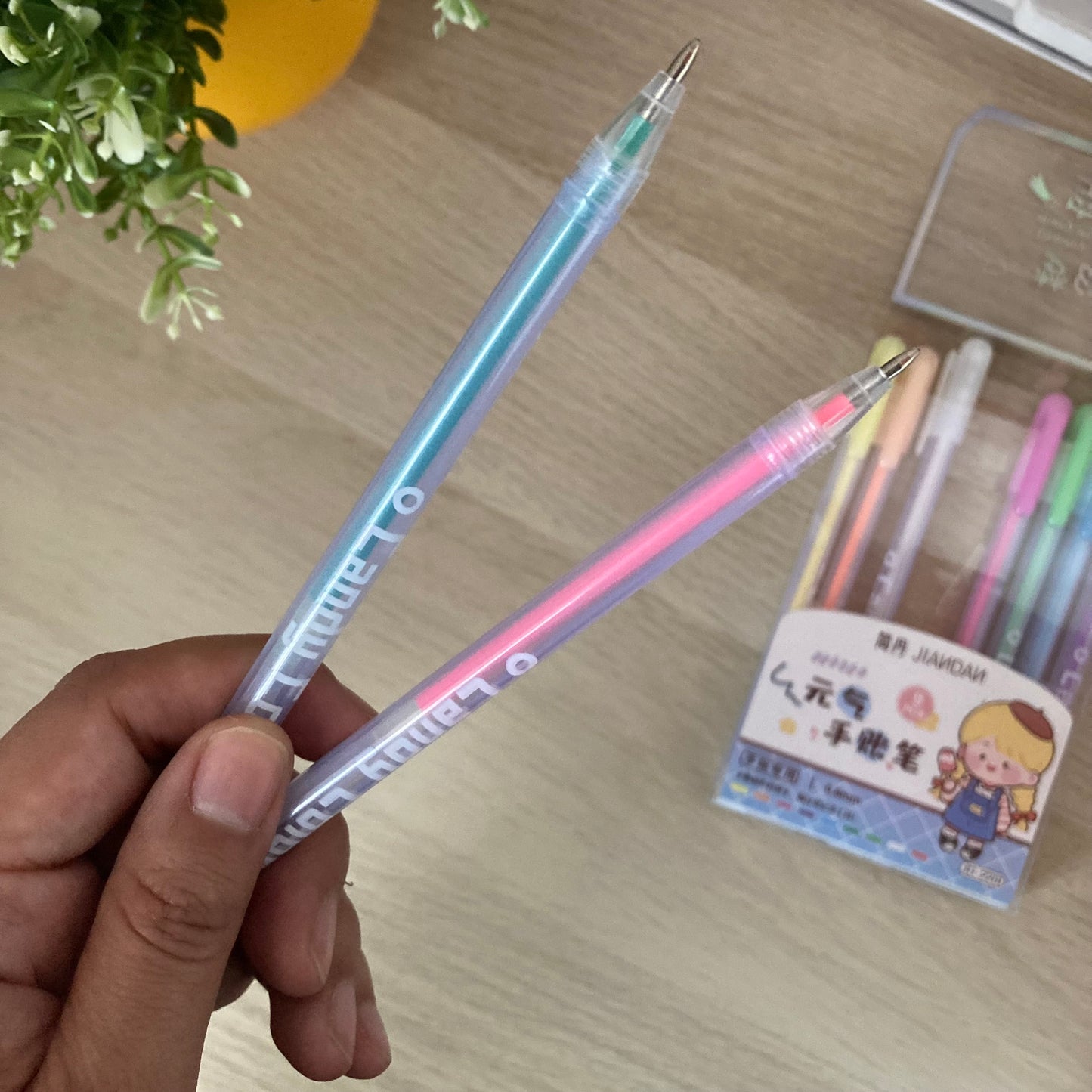 Lápices tinta gel 0.8 mm (9 piezas)