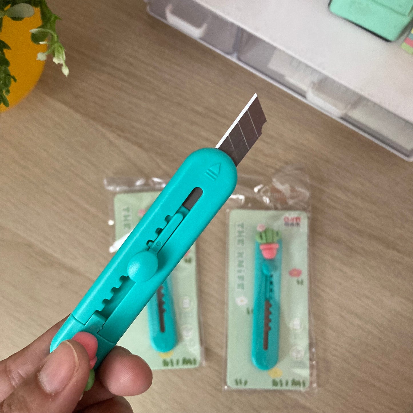 Cutter Kawaii con Diseño de Cactus