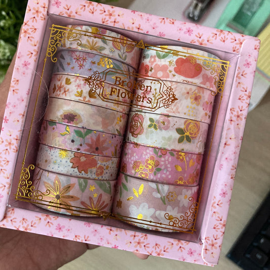 Set de washi tapes florales