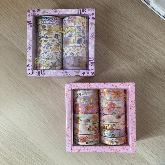 Set de washi tapes florales